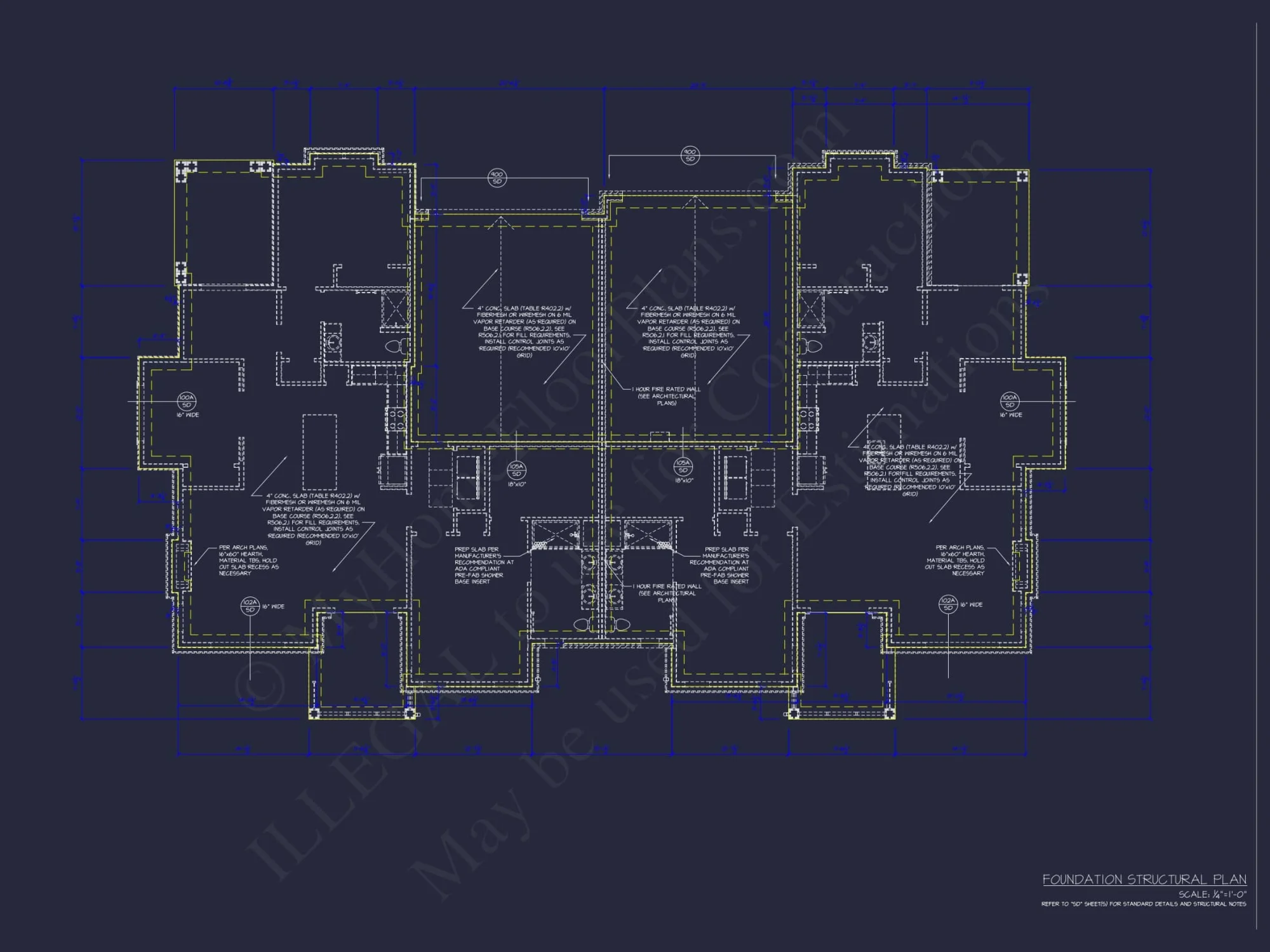 Beautiful Duplex Home Floor Plan with Blueprint CAD Designs