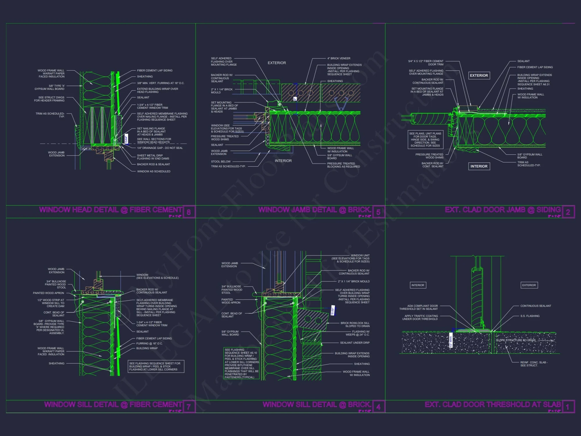 Beautiful Duplex Home Floor Plan with Blueprint CAD Designs