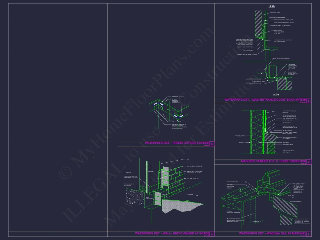 Beautiful Duplex Home Floor Plan with Blueprint CAD Designs