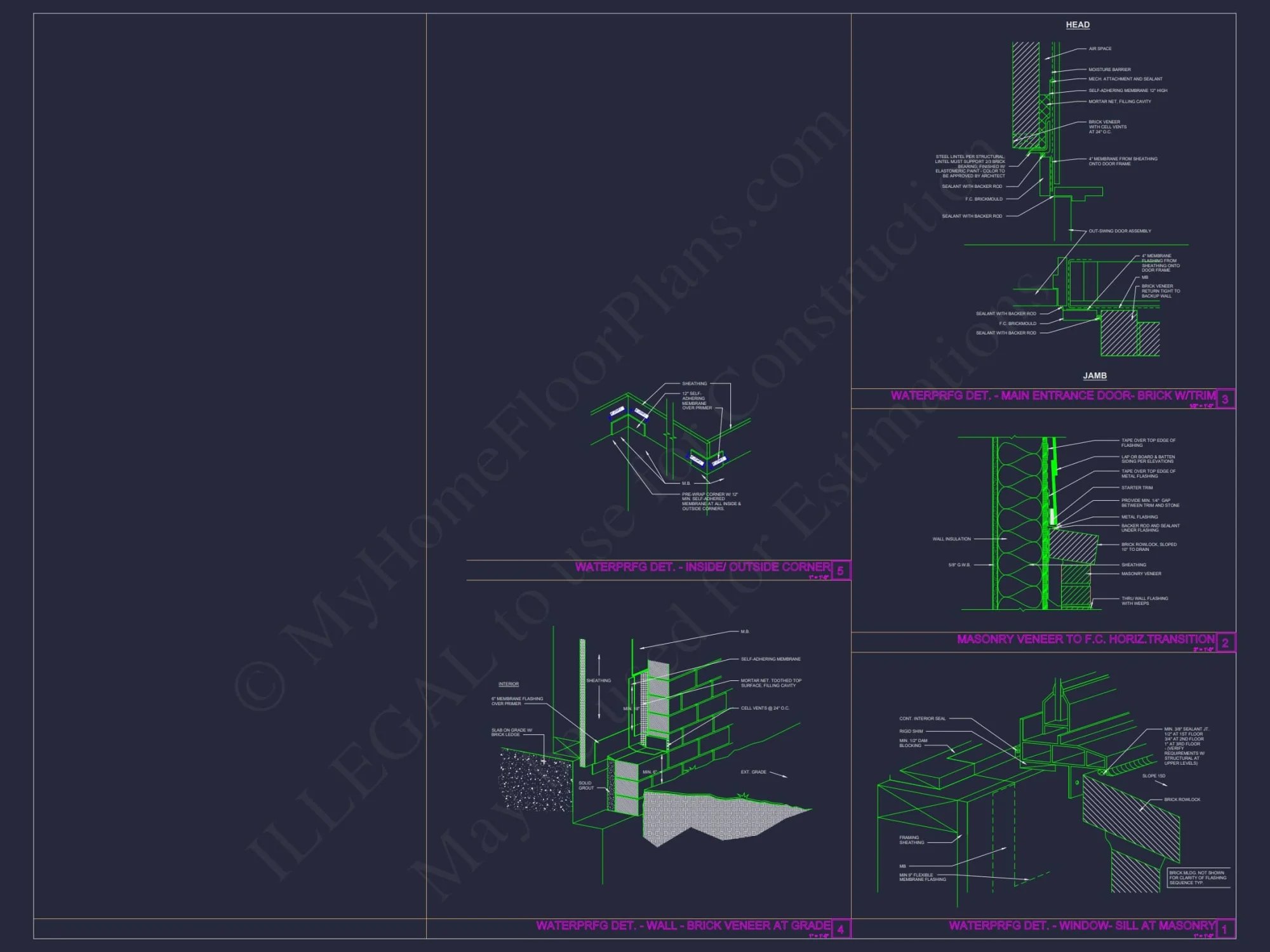 Beautiful Duplex Home Floor Plan with Blueprint CAD Designs