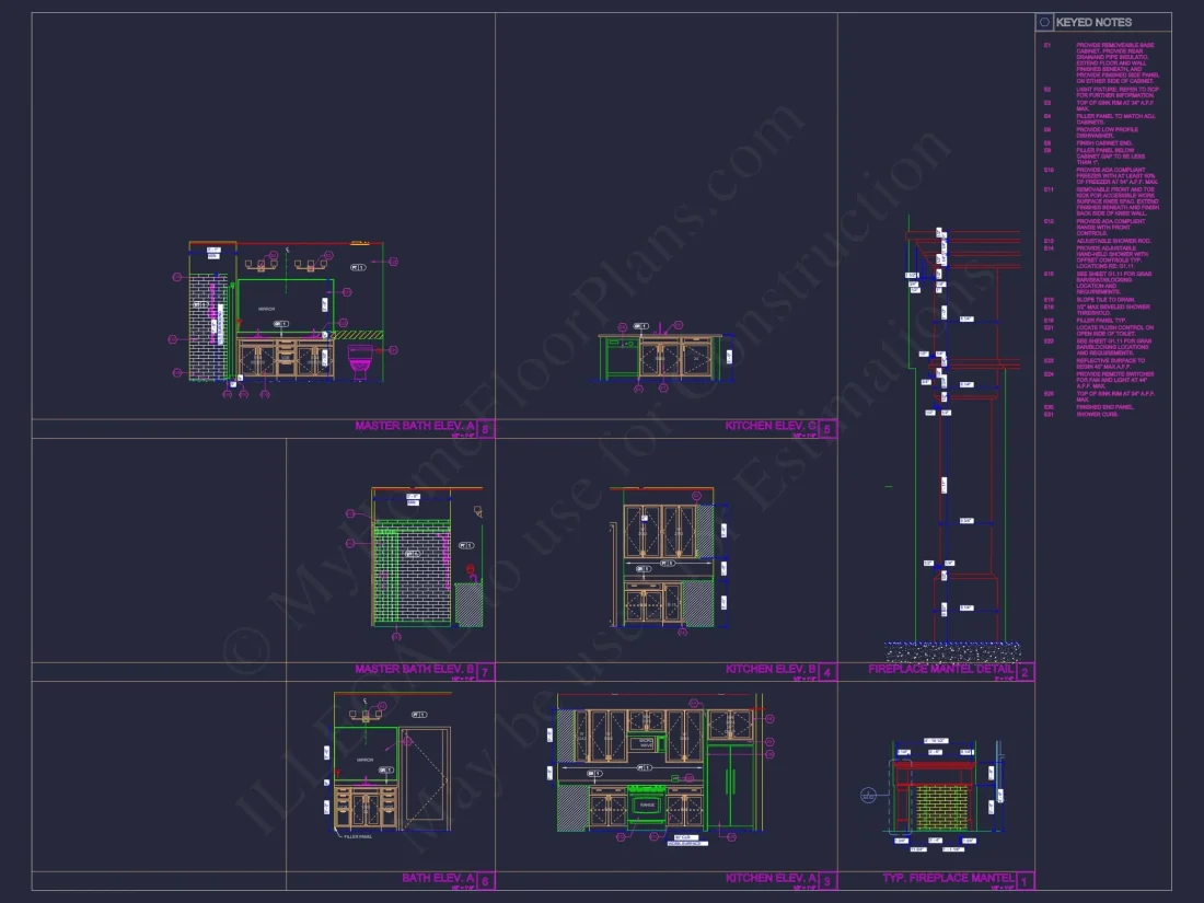 Beautiful Duplex Home Floor Plan with Blueprint CAD Designs