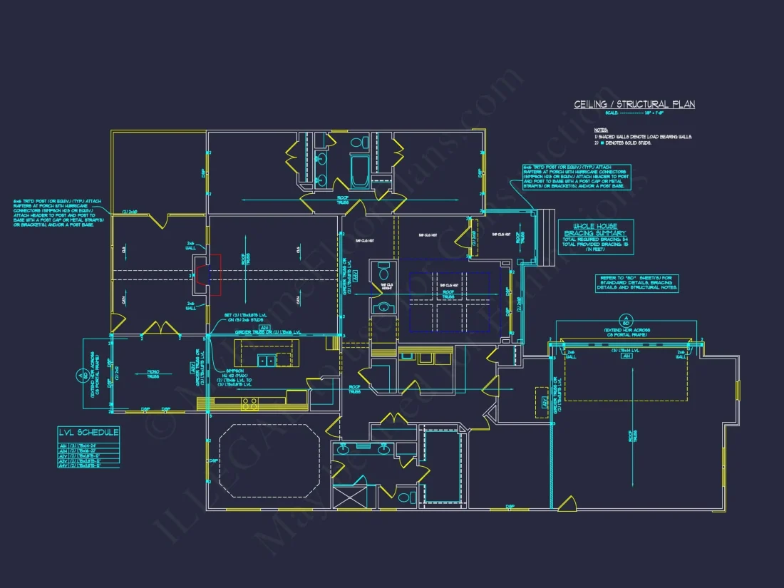Traditional Craftsman Home Floor Plan with Functional Layout
