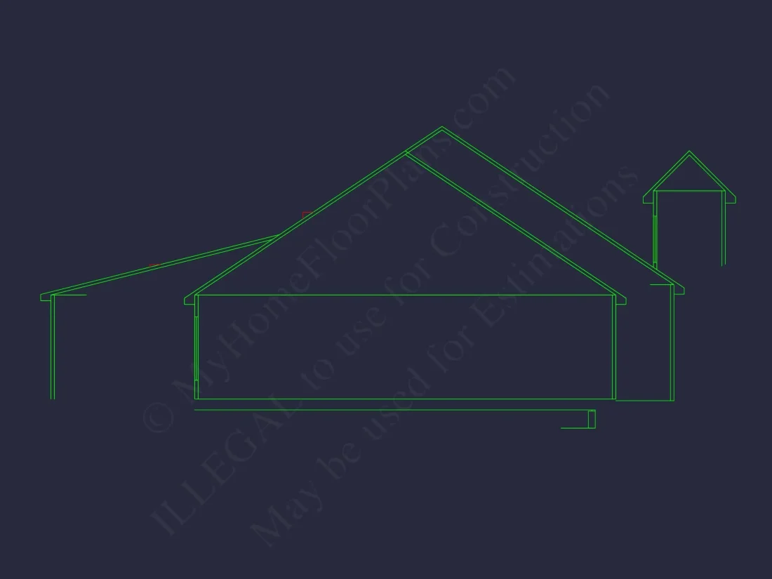 Traditional Craftsman Home Floor Plan with Functional Layout