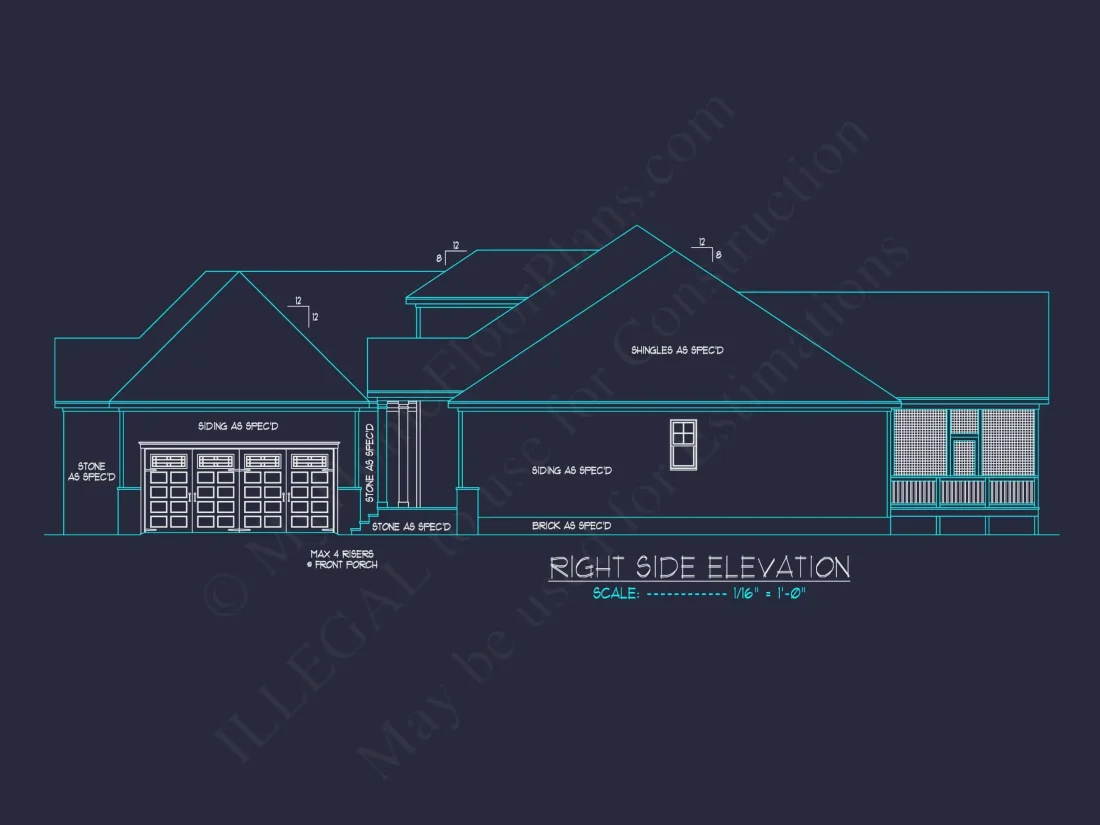 Traditional Craftsman Home Floor Plan with Functional Layout