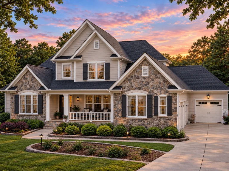 Courtyard House Plans 3 Timeless 1.5-Story House Plan with Vaulted Ceilings & Craftsman Blueprint