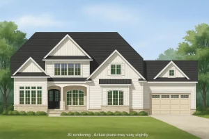 Stunning 2-Story House Plan with 4 Bedrooms and Craftsman Charm