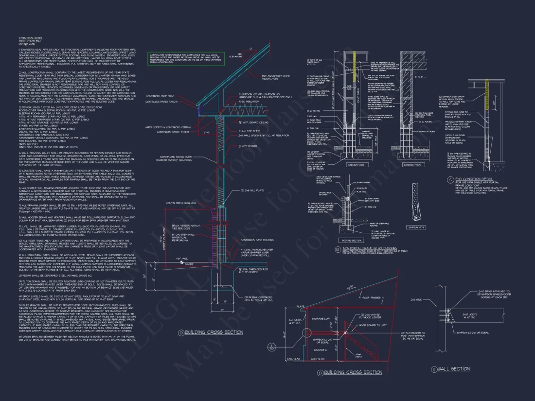 RV Garage Plan with Loft – Spacious Multi-Bay Garage Design
