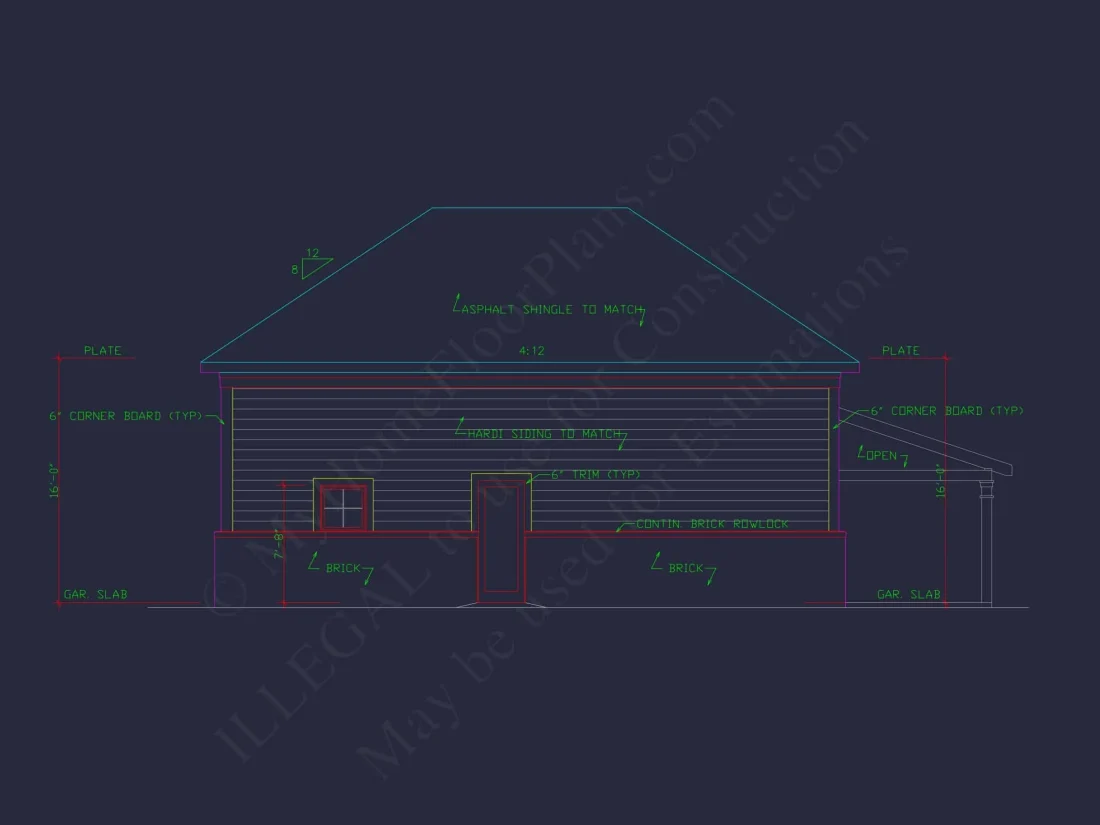 RV Garage Plan with Loft – Spacious Multi-Bay Garage Design