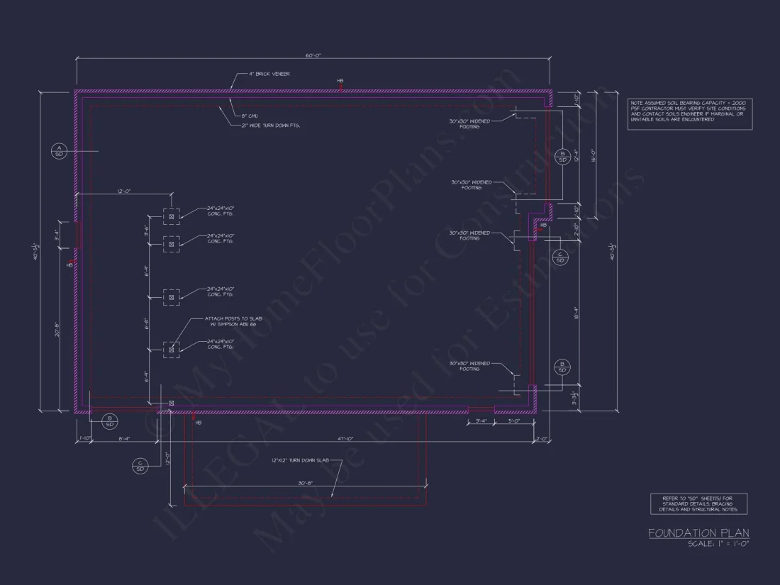 RV Garage Plan with Loft – Spacious Multi-Bay Garage Design