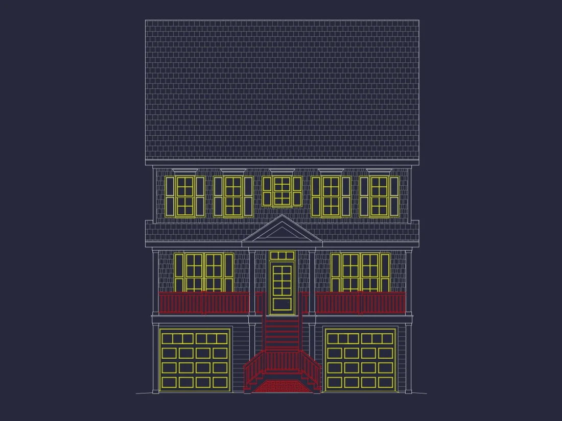 Modern 3-Story Beach House Plan with 5 Bedrooms and Open Floor Layout