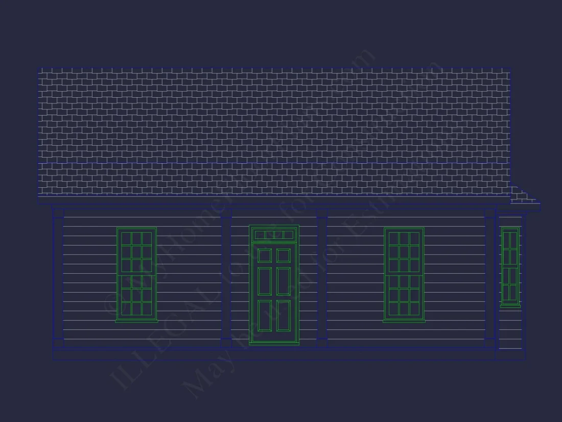 Small Cottage Home Plan with Open Floor Plan and CAD Designs