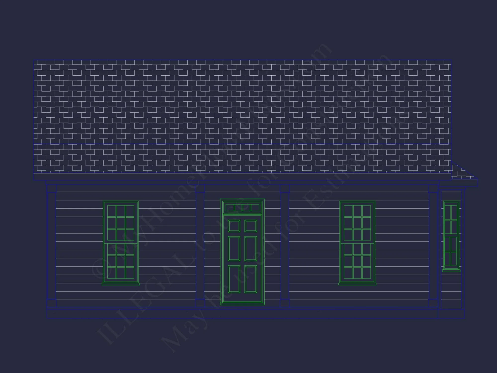 Small Cottage Home Plan with Open Floor Plan and CAD Designs
