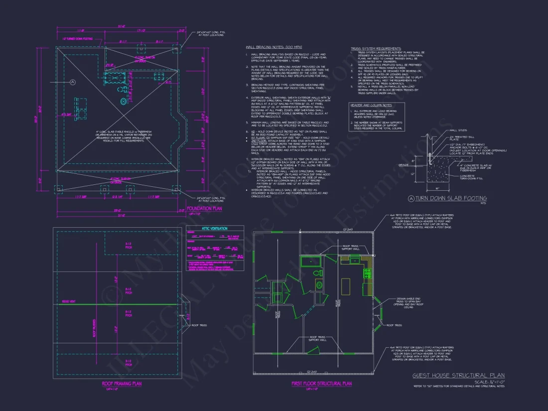 Small Cottage Home Plan with Open Floor Plan and CAD Designs