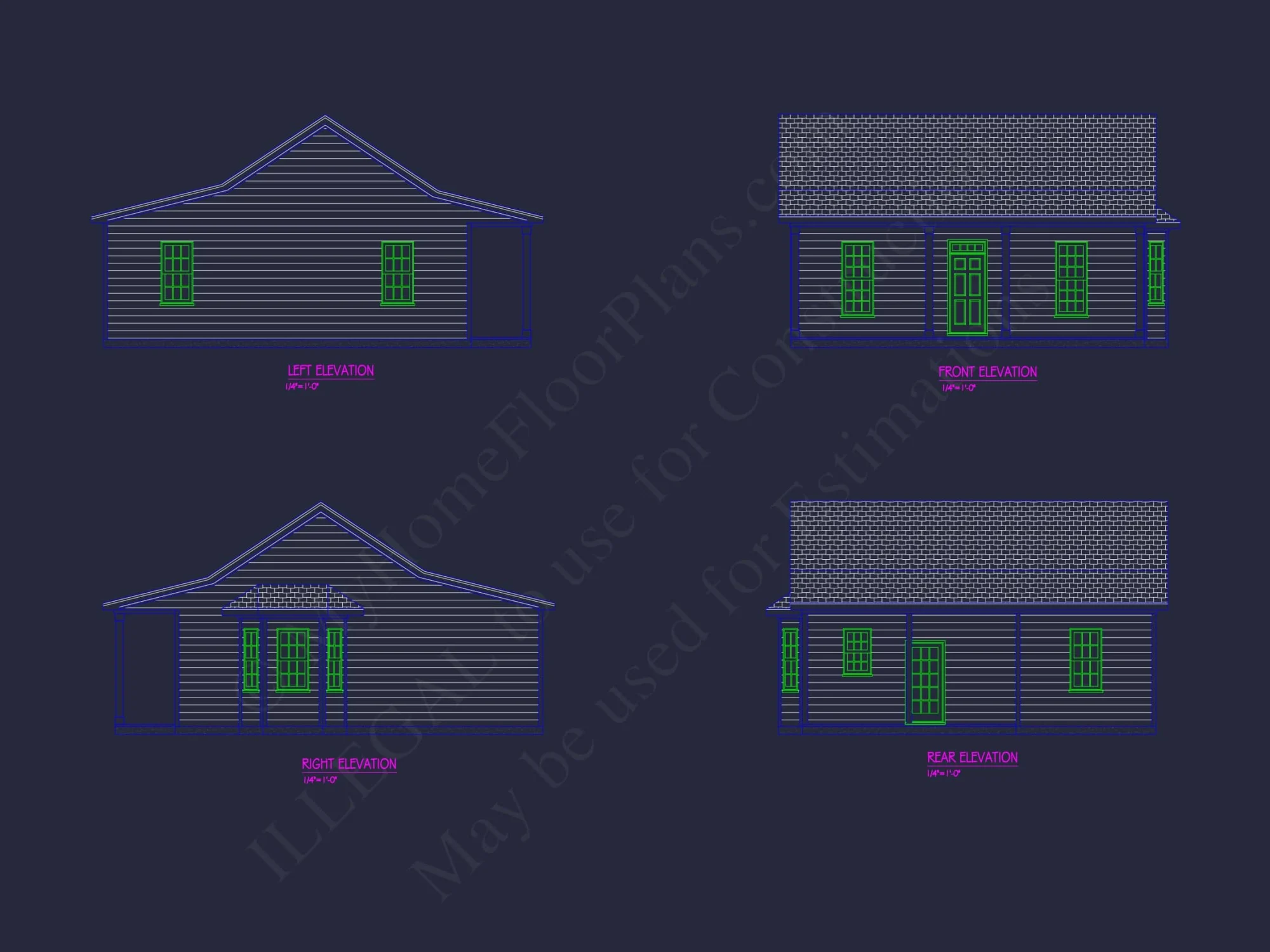 Small Cottage Home Plan with Open Floor Plan and CAD Designs