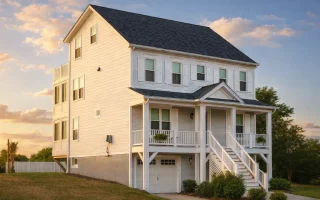 Plan  9-1754 - Knightsbridge Manor |  Coastal Traditional - 6-Bed, 4.5-Bath, 3,769 SF