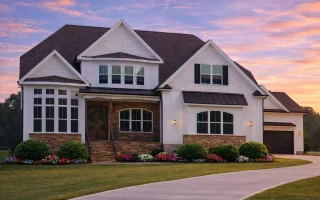 Plan  20-1342 - Gamekeeper's Cottage  | New American - 4-Bed, 5-Bath, 4,465 SF