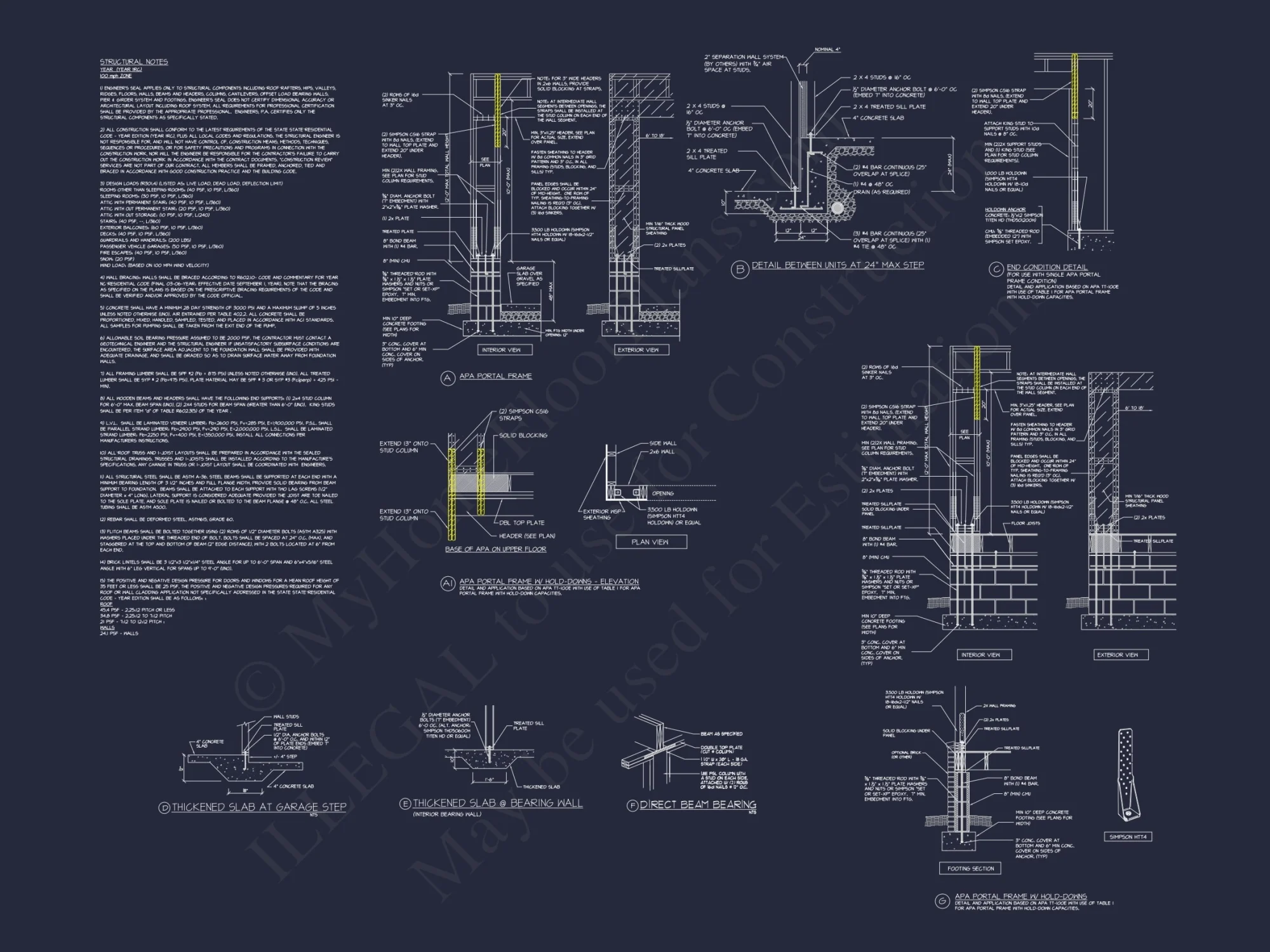 Modern Townhome Floor Plan with CAD Architecture Design
