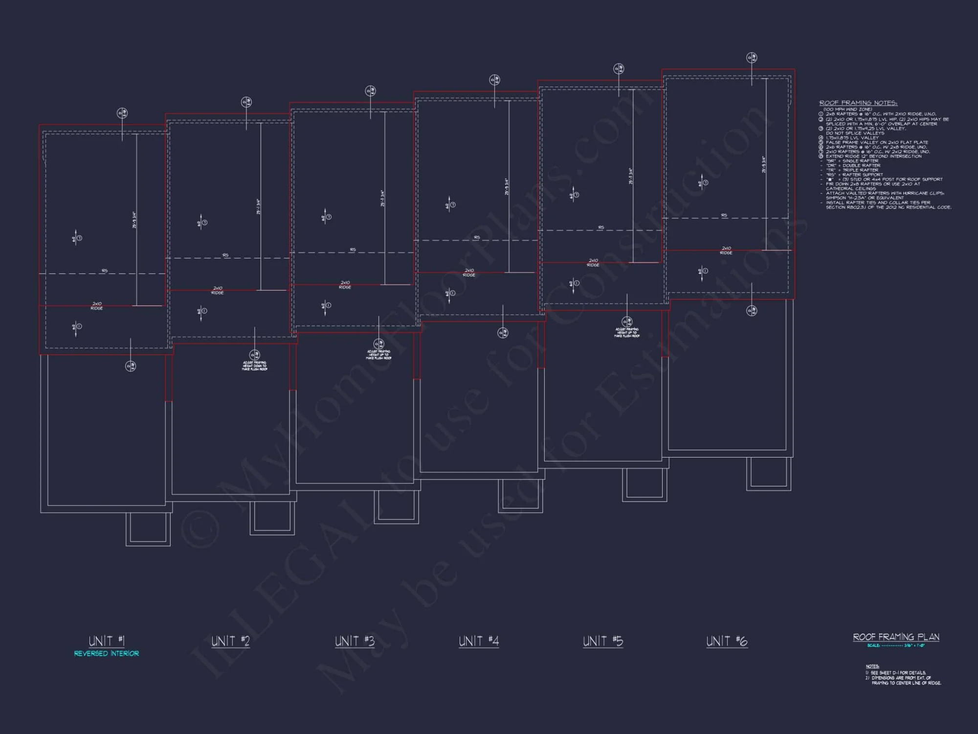 Modern Townhome Floor Plan with CAD Architecture Design