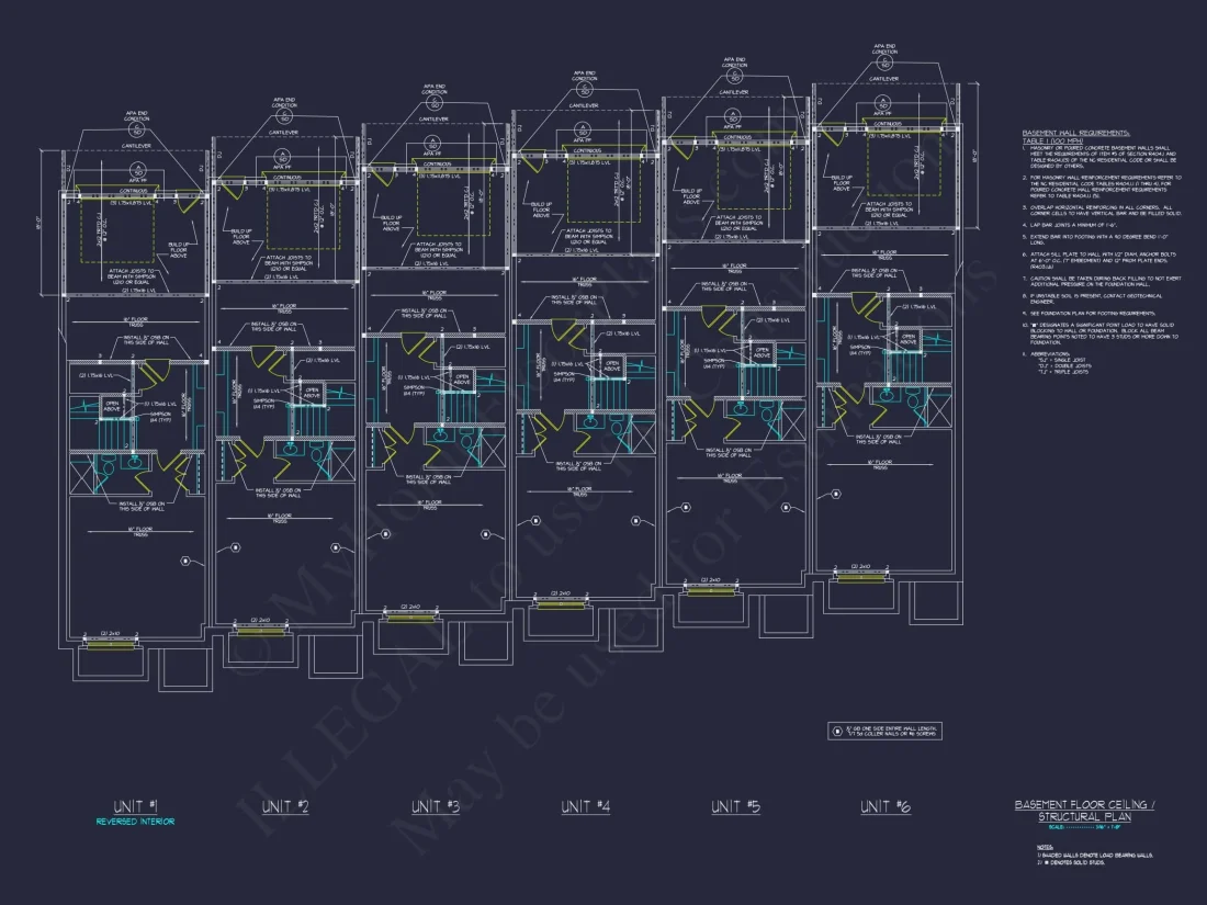 Modern Townhome Floor Plan with CAD Architecture Design