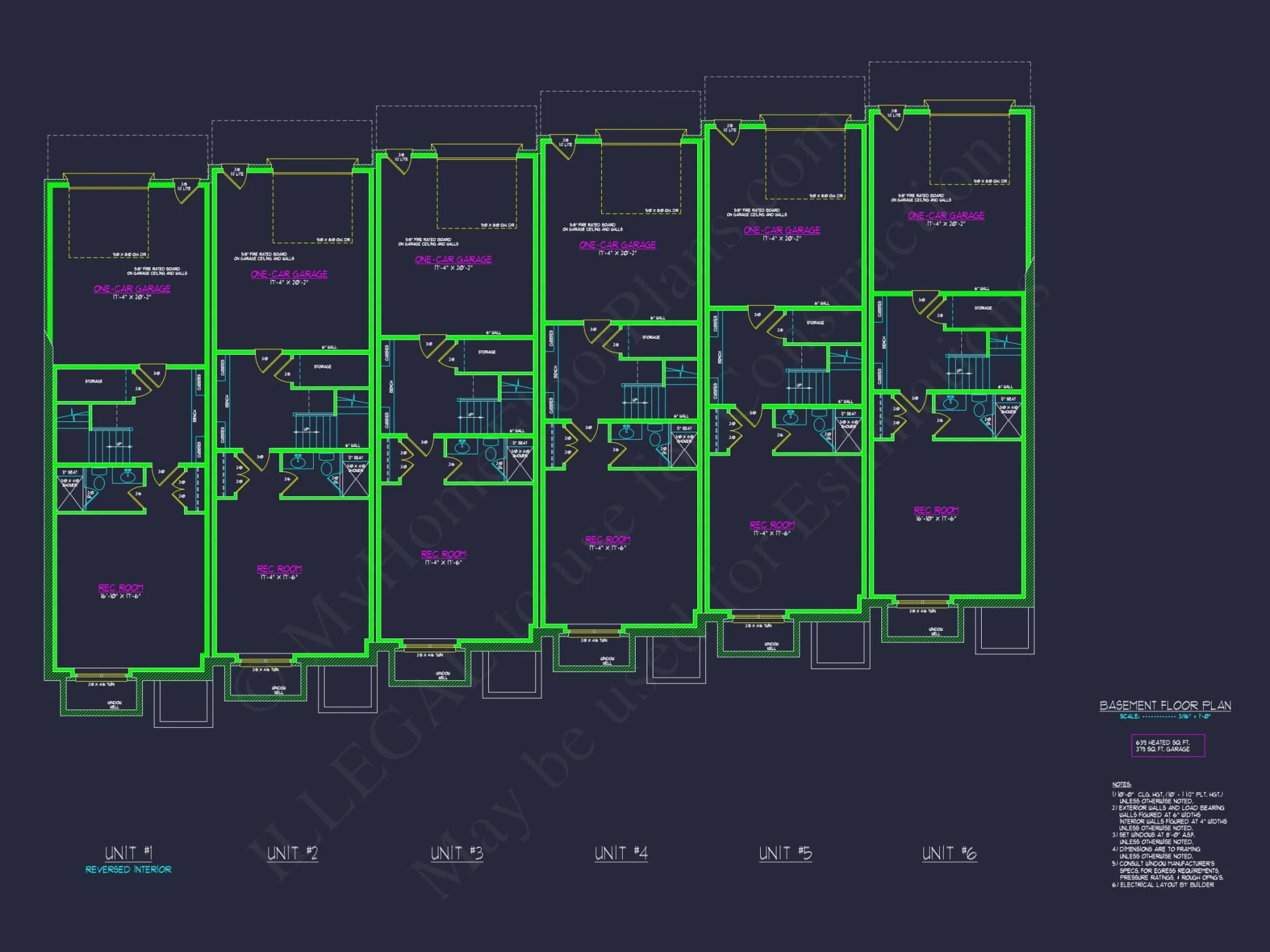 Modern Townhome Floor Plan with CAD Architecture Design