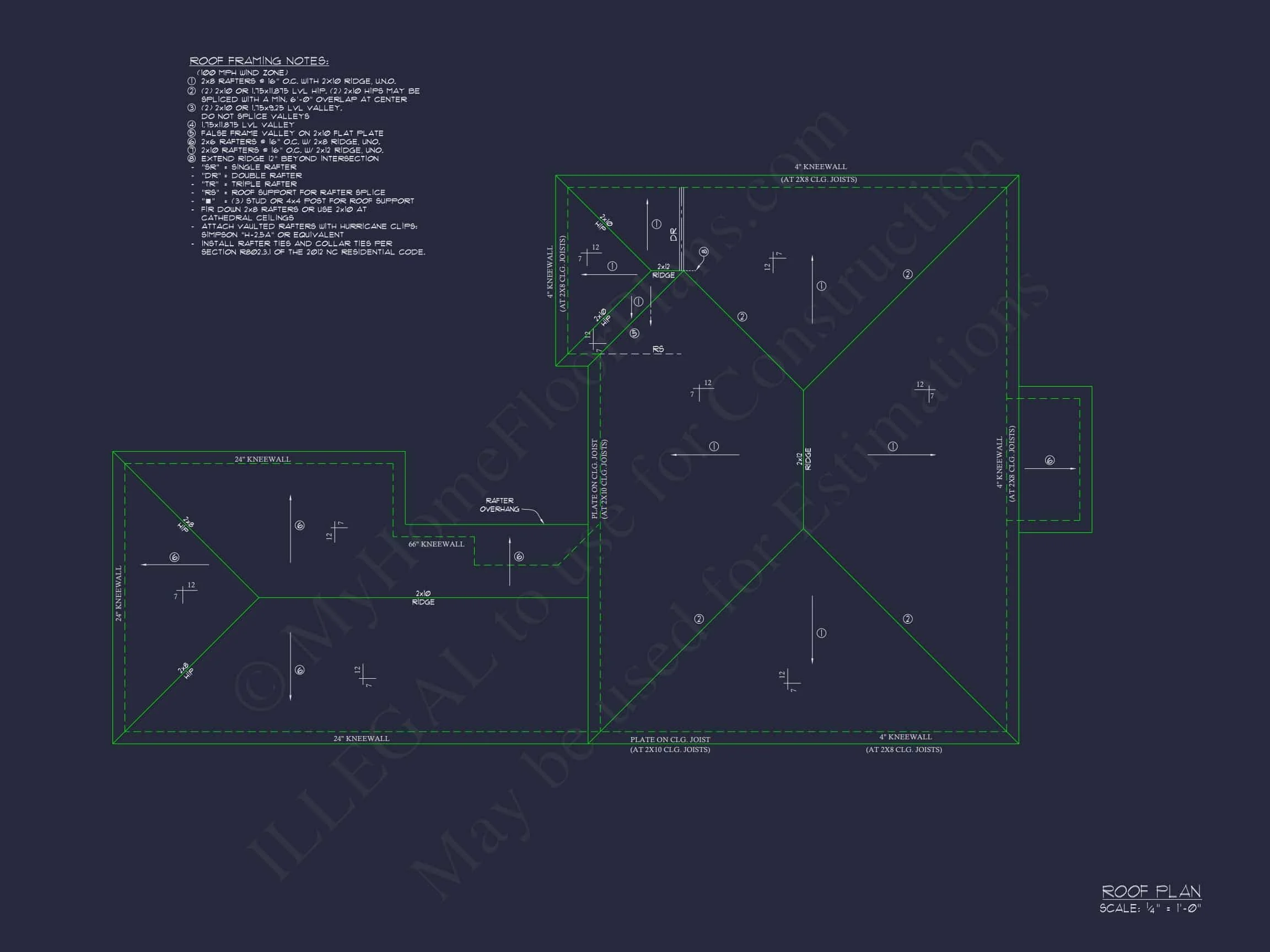 14-1428 HOUSE PLAN - Colonial Revival House Floor Plan with CAD and Blueprint Design 9 Colonial Revival Home Floor Plan with Timeless Indoor-Outdoor Layout