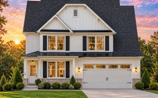 Plan  9-1202A - Wisteria Cottages |  Modern Farmhouse - 4-Bed, 3-Bath, 2,525 SF