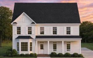 Plan  15-1864 - The Cherries |  Traditional Colonial - 4-Bed, 3.5-Bath, 1,101 SF