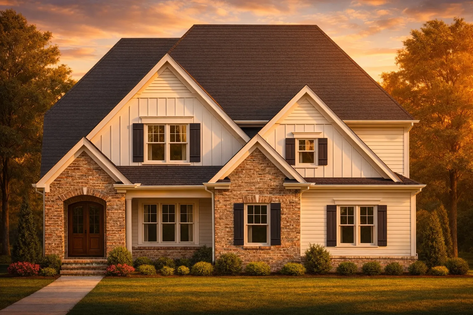 Stylish Craftsman Home Plan with Detailed Architectural Blueprint