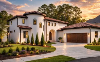 Plan  20-1603 - School House |  Mediterranean - 4-Bed, 4-Bath, 4,820 SF