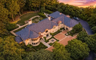 Plan  11-1920 - The Stables | French  Provincial - 5-Bed, 6-Bath, 7,701 SF