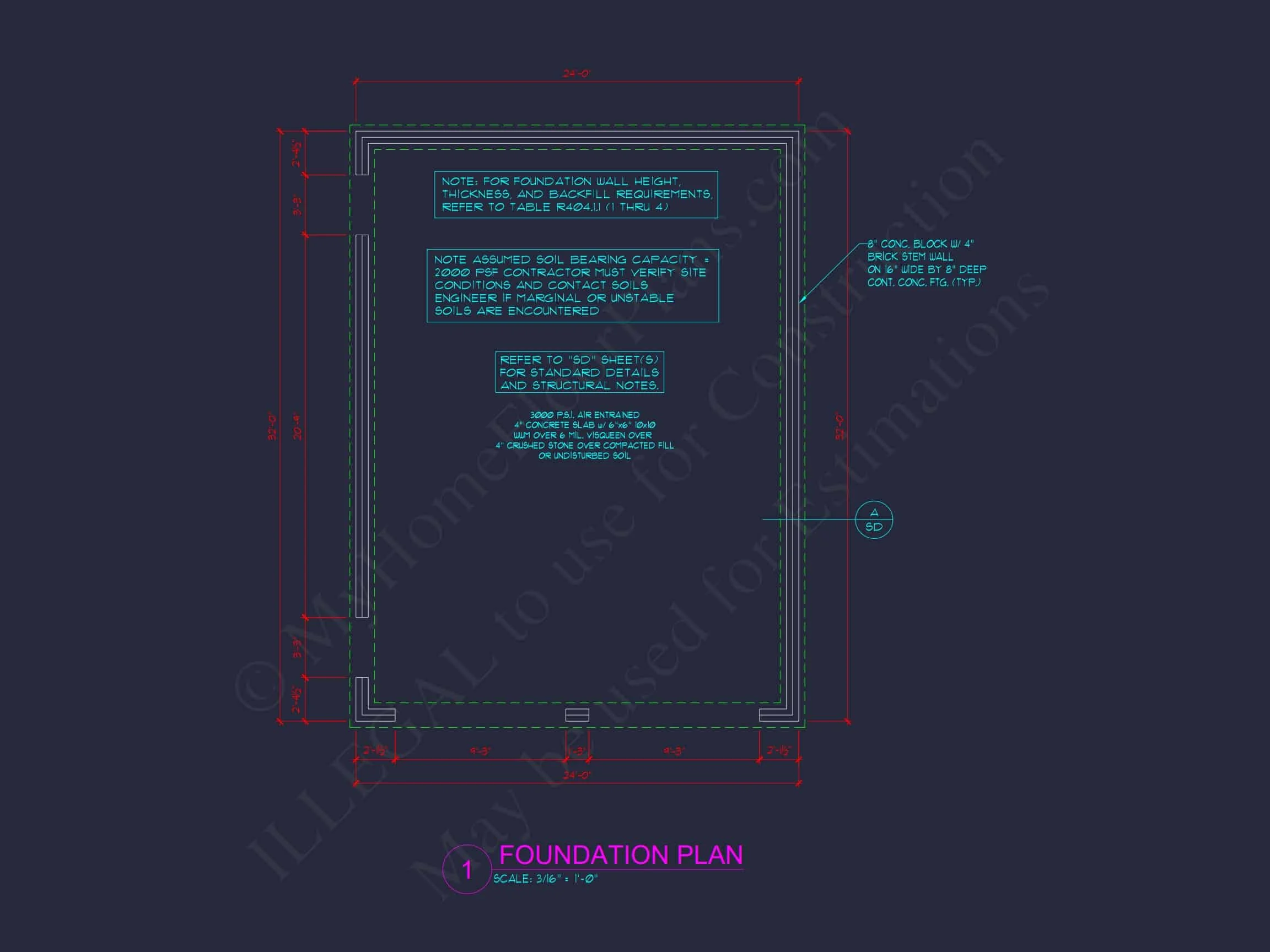 10-1560 GARAGE PLAN- Small Garage Plan With Attic – House Floor CAD Designs 5 Small Garage Plan With Attic – House Floor CAD Designs