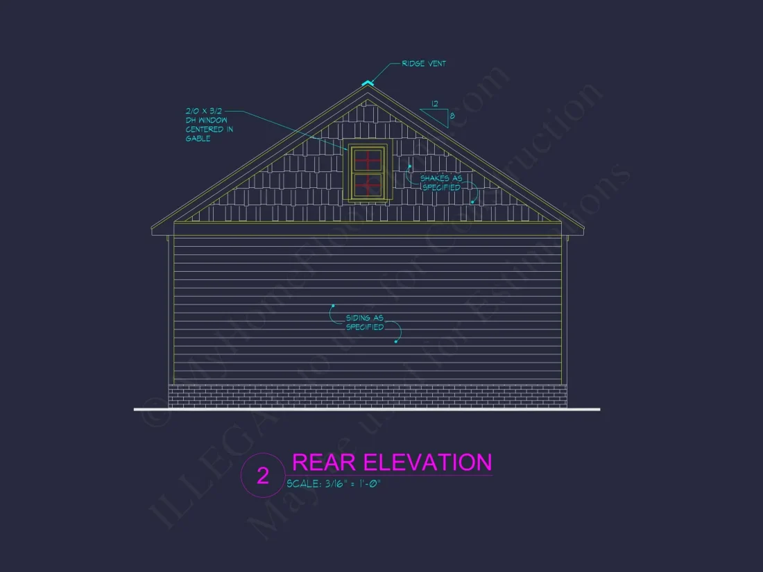 Small Garage Plan With Attic – House Floor CAD Designs