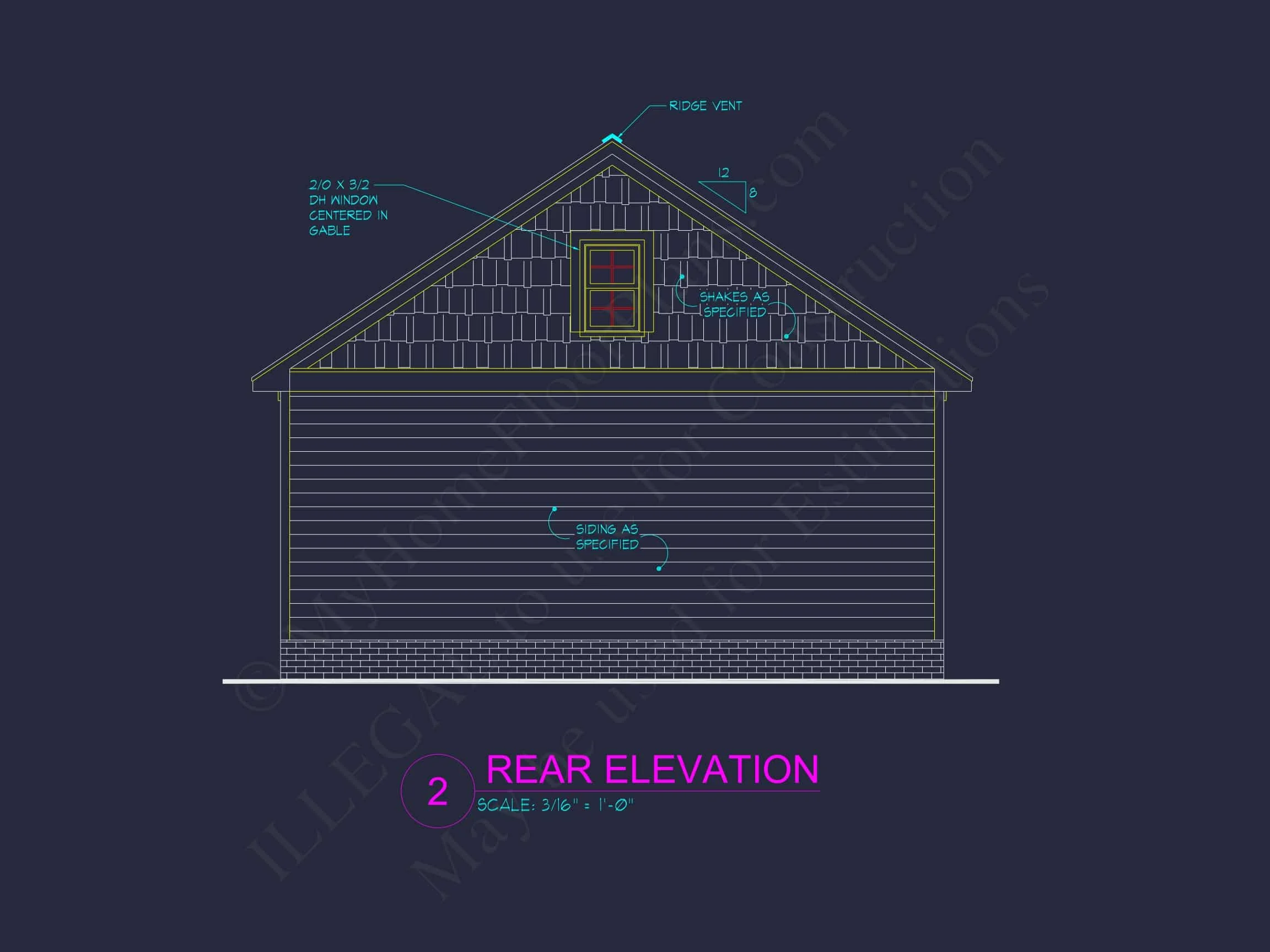 10-1560 GARAGE PLAN- Small Garage Plan With Attic – House Floor CAD Designs 8 Small Garage Plan With Attic – House Floor CAD Designs