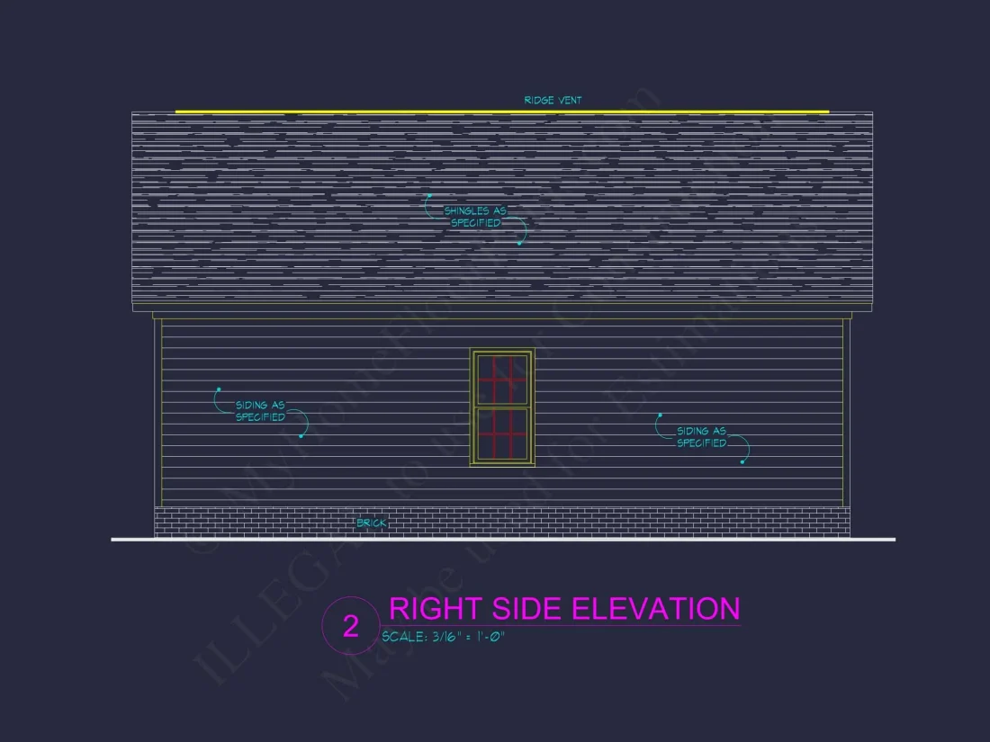 Small Garage Plan With Attic – House Floor CAD Designs
