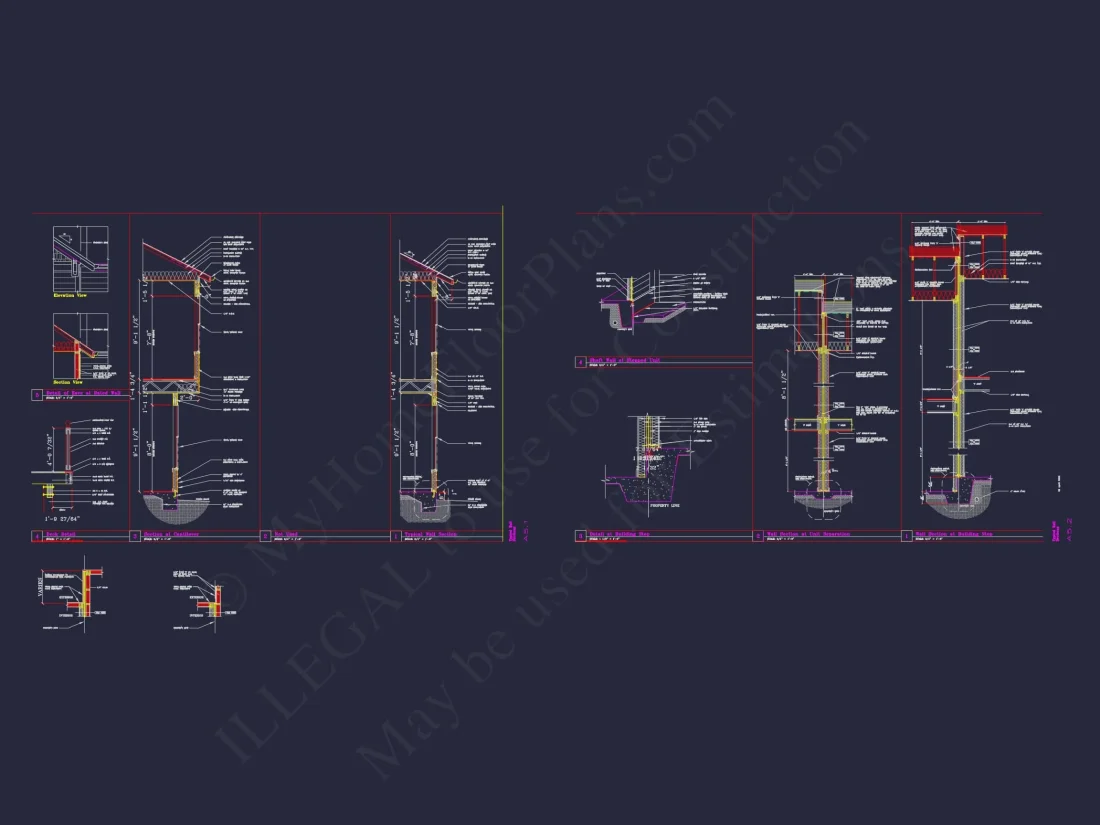 Contemporary 4-Bedroom Townhome Plan with CAD Blueprints