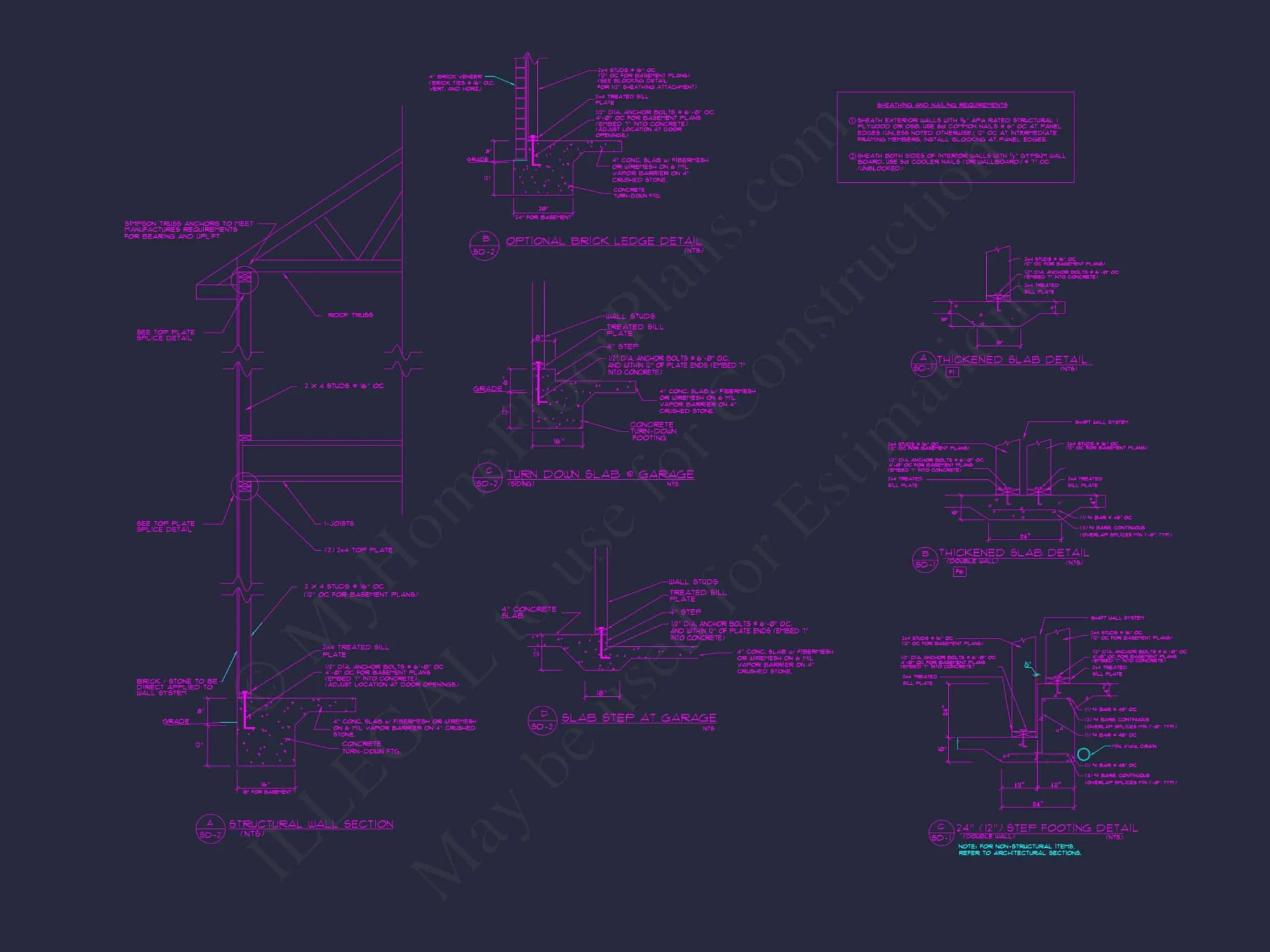 Contemporary 4-Bedroom Townhome Plan with CAD Blueprints