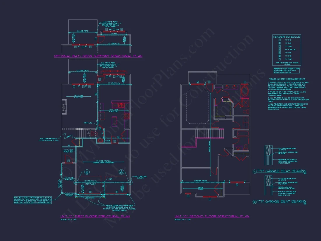 Contemporary 4-Bedroom Townhome Plan with CAD Blueprints