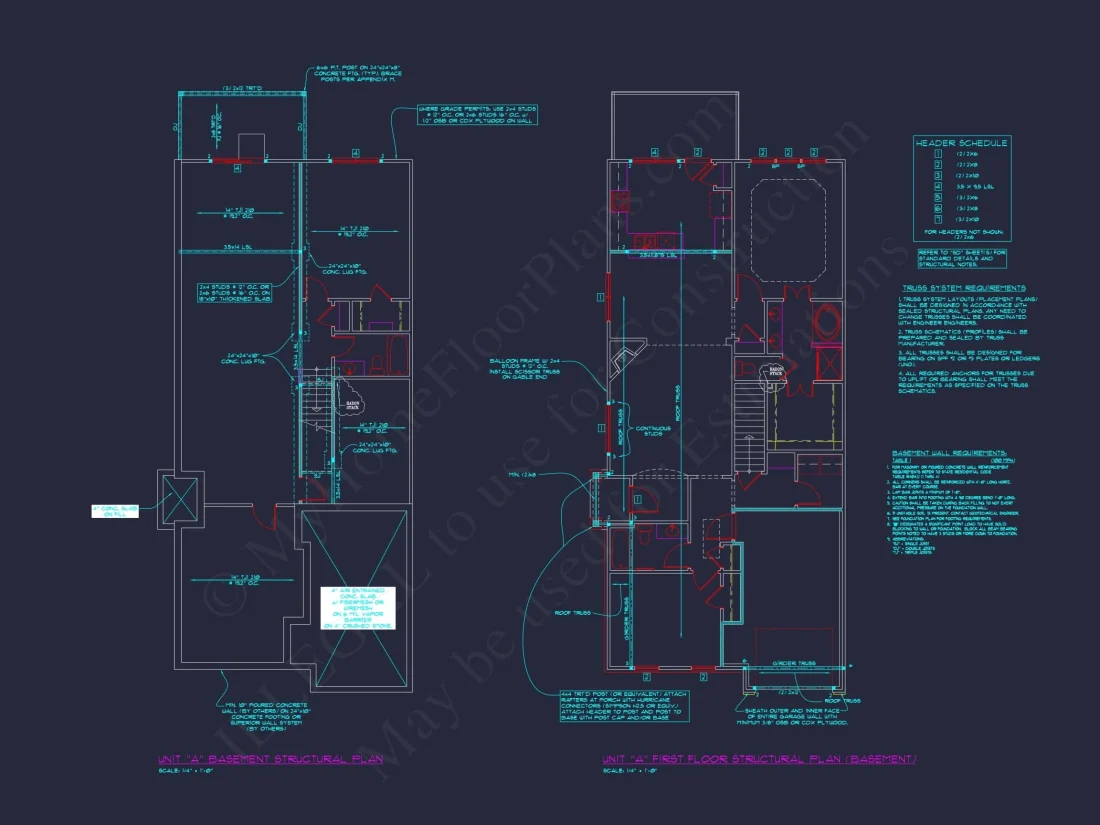 Contemporary 4-Bedroom Townhome Plan with CAD Blueprints