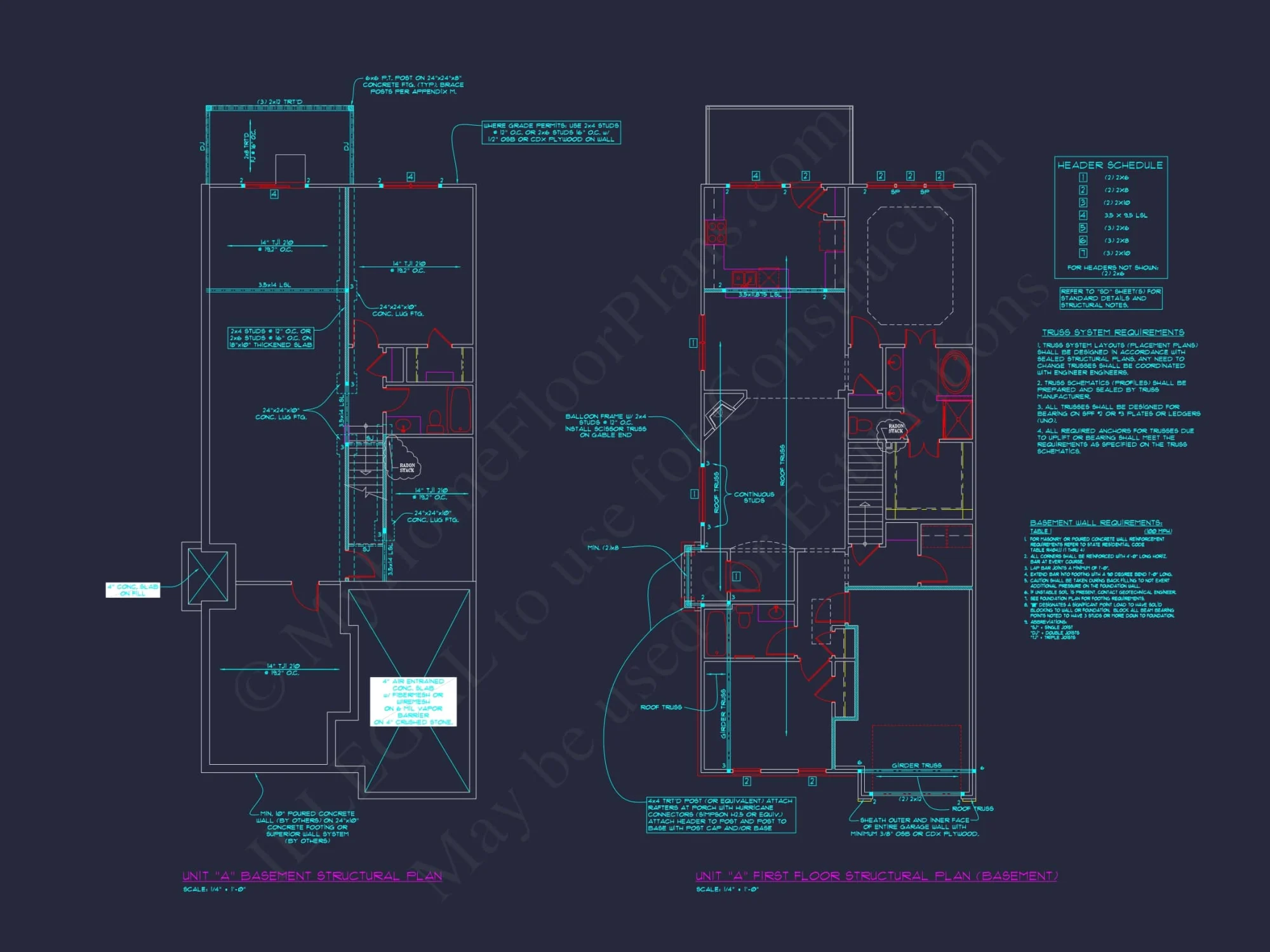 Contemporary 4-Bedroom Townhome Plan with CAD Blueprints