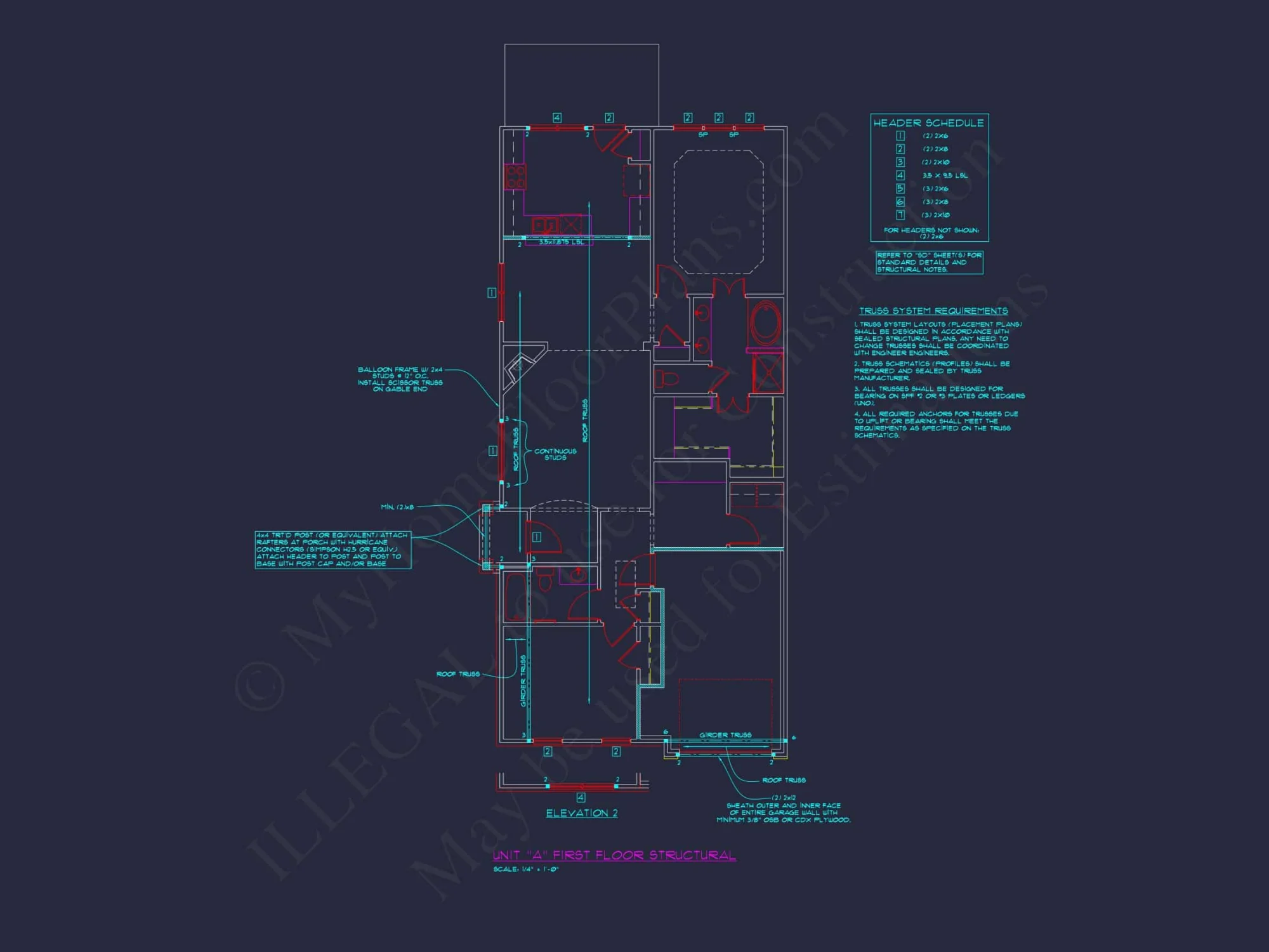 Contemporary 4-Bedroom Townhome Plan with CAD Blueprints