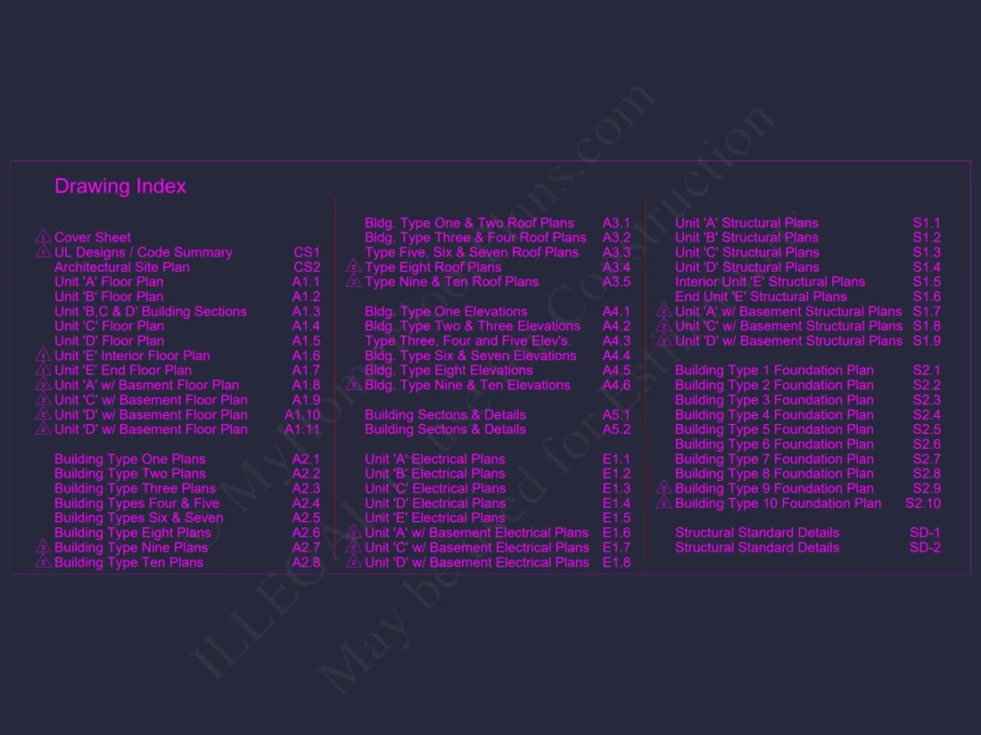 Contemporary 4-Bedroom Townhome Plan with CAD Blueprints