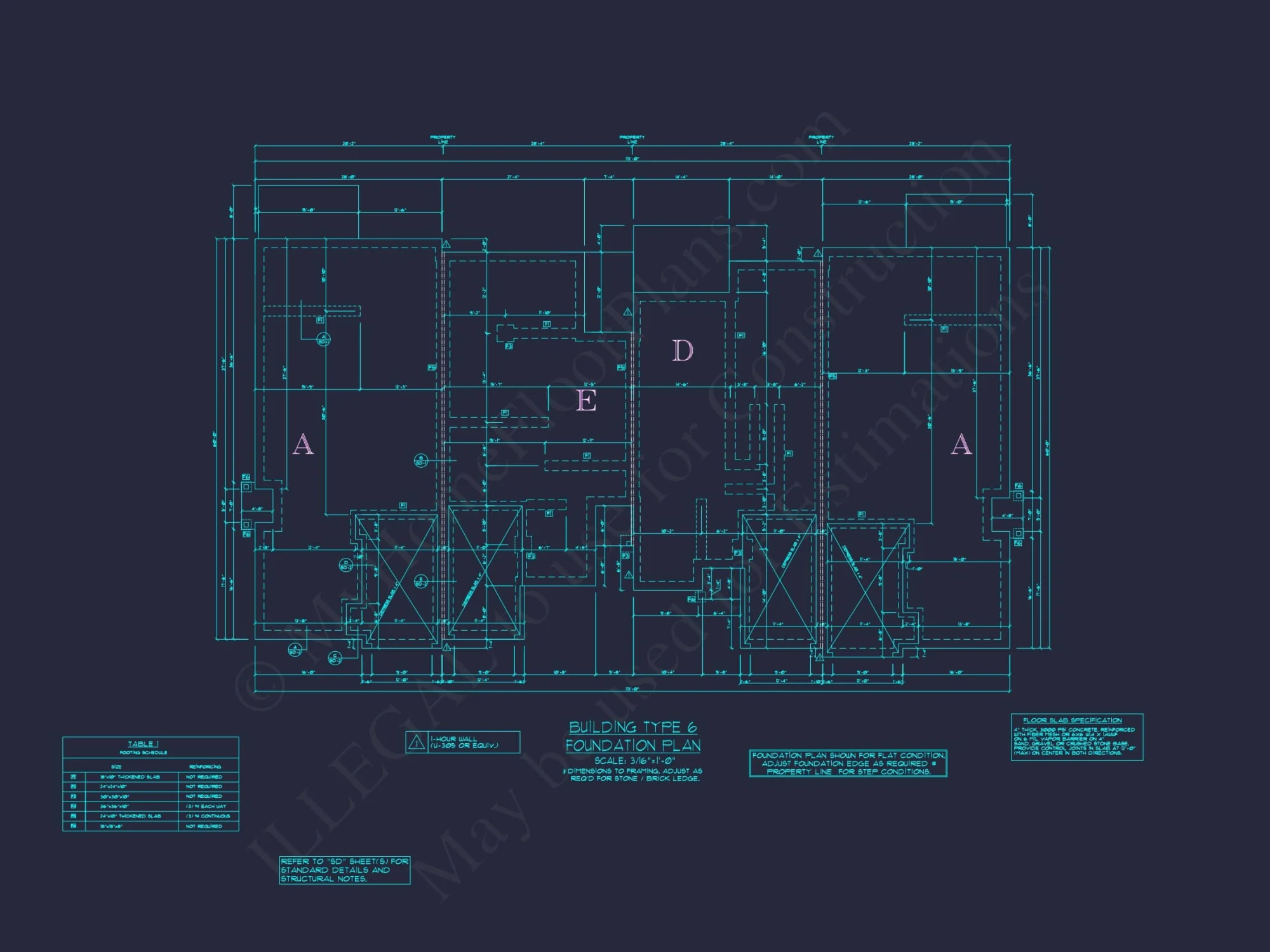 Contemporary 4-Bedroom Townhome Plan with CAD Blueprints