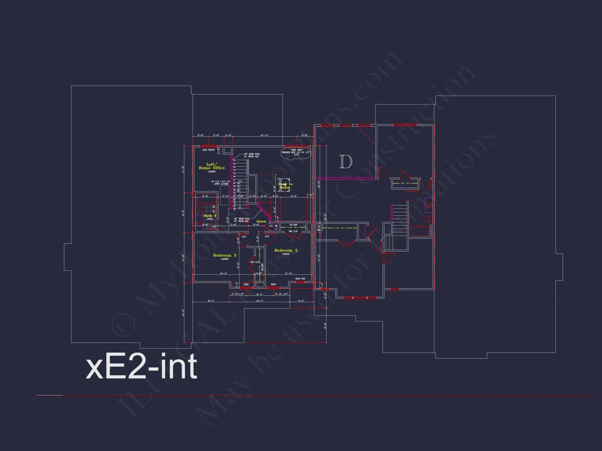 Contemporary 4-Bedroom Townhome Plan with CAD Blueprints