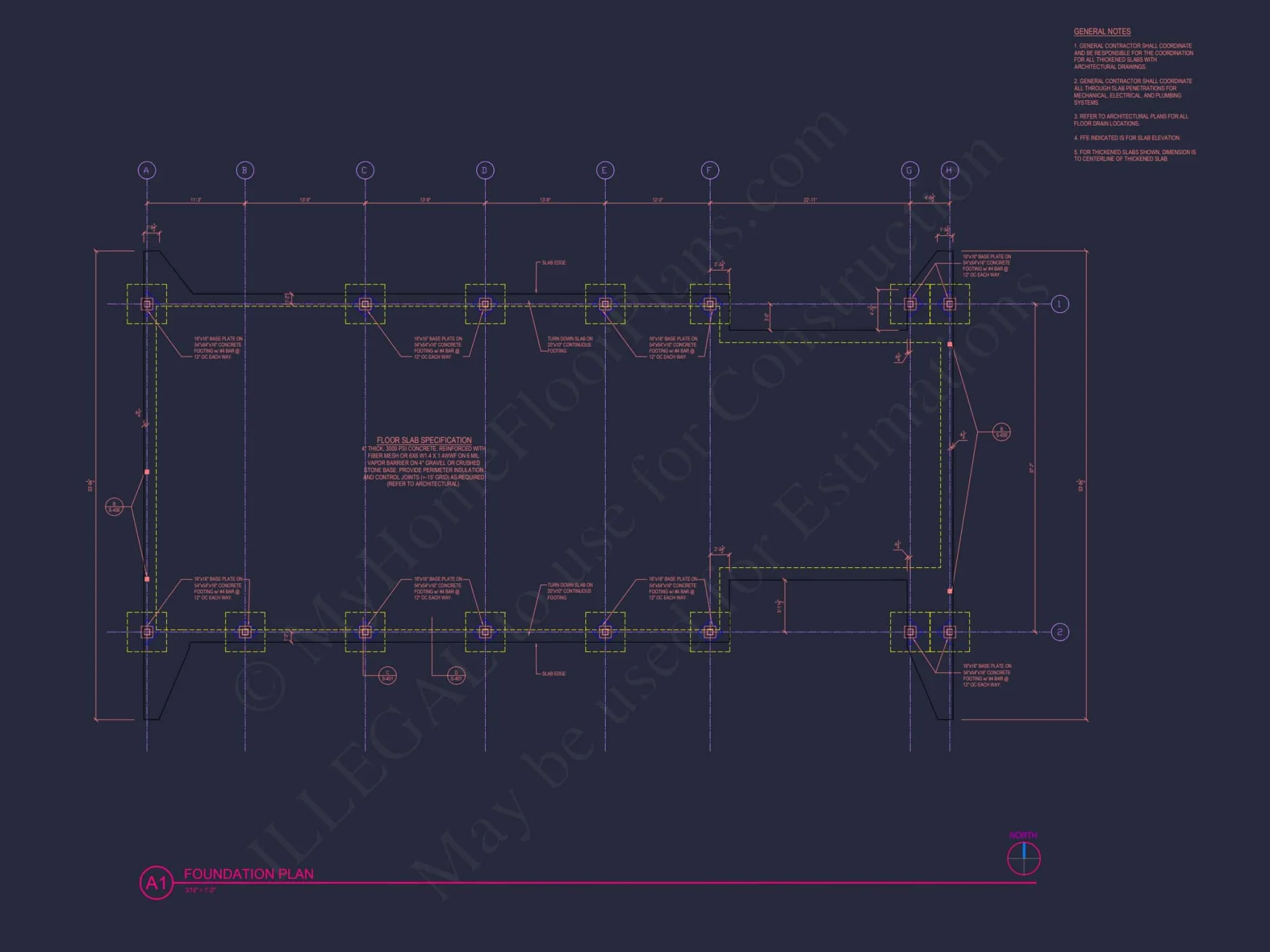 Modern Assembly Hall Floor Plan & CAD Architecture Design