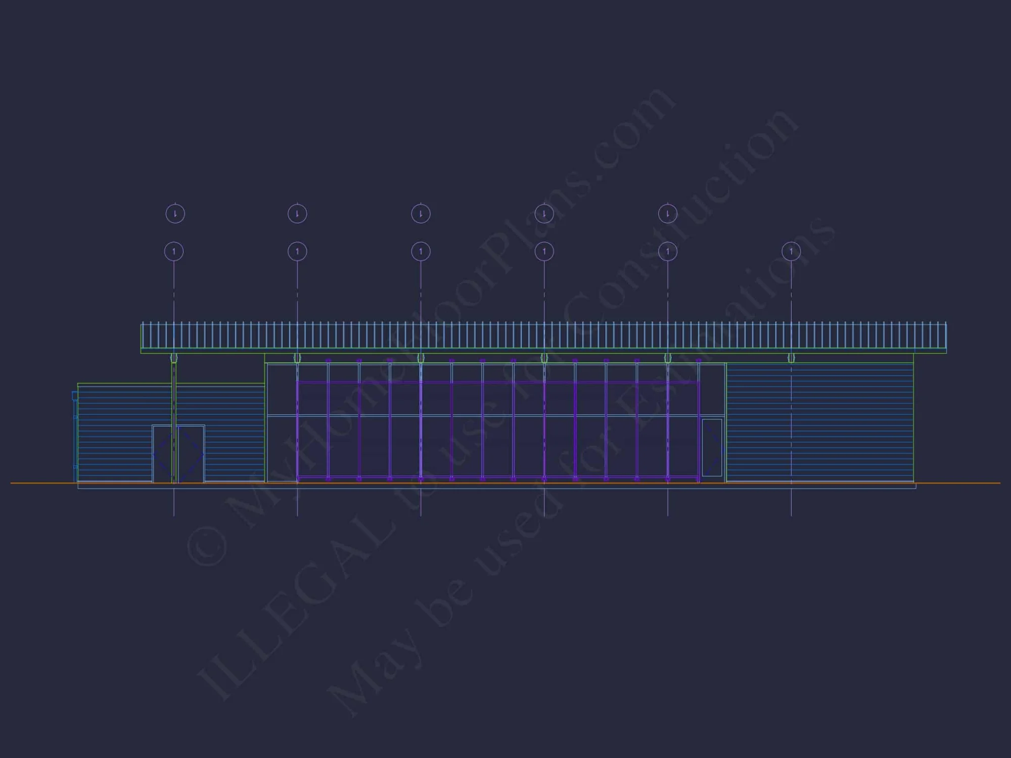 Modern Assembly Hall Floor Plan & CAD Architecture Design