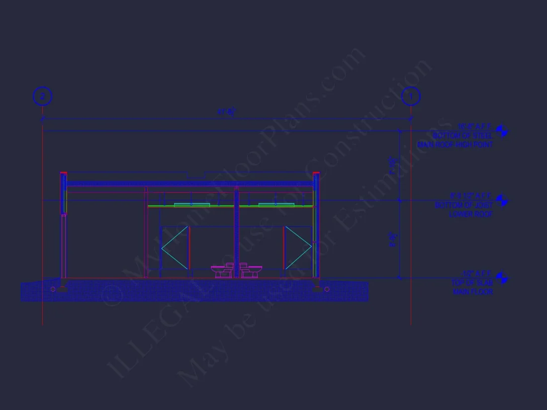 Modern Assembly Hall Floor Plan & CAD Architecture Design