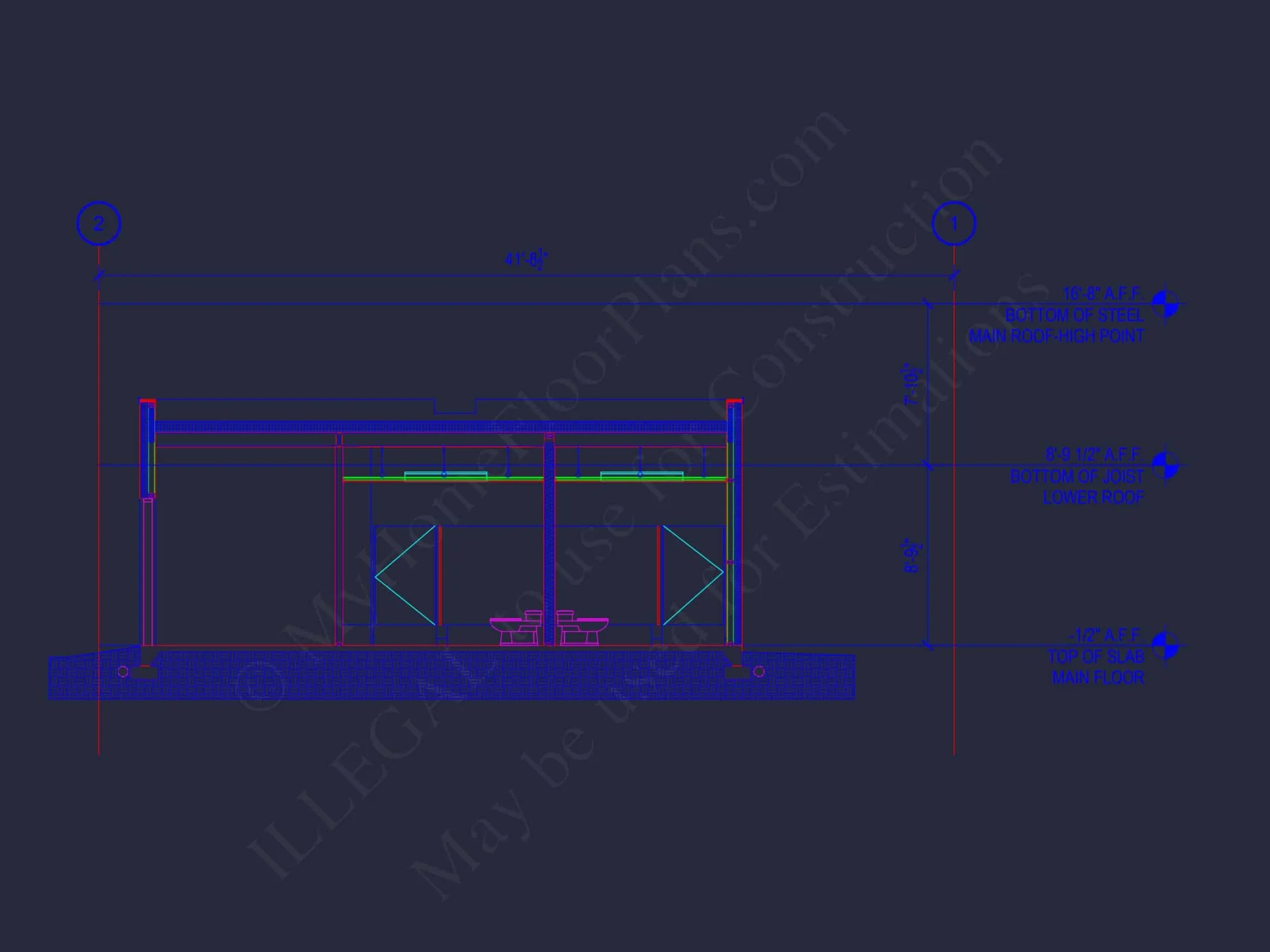 Modern Assembly Hall Floor Plan & CAD Architecture Design