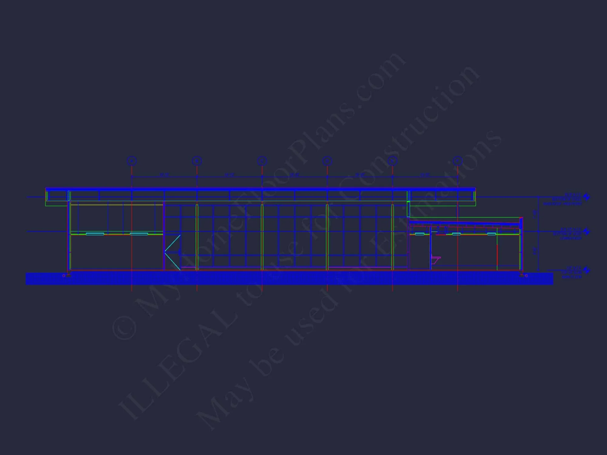 Modern Assembly Hall Floor Plan & CAD Architecture Design