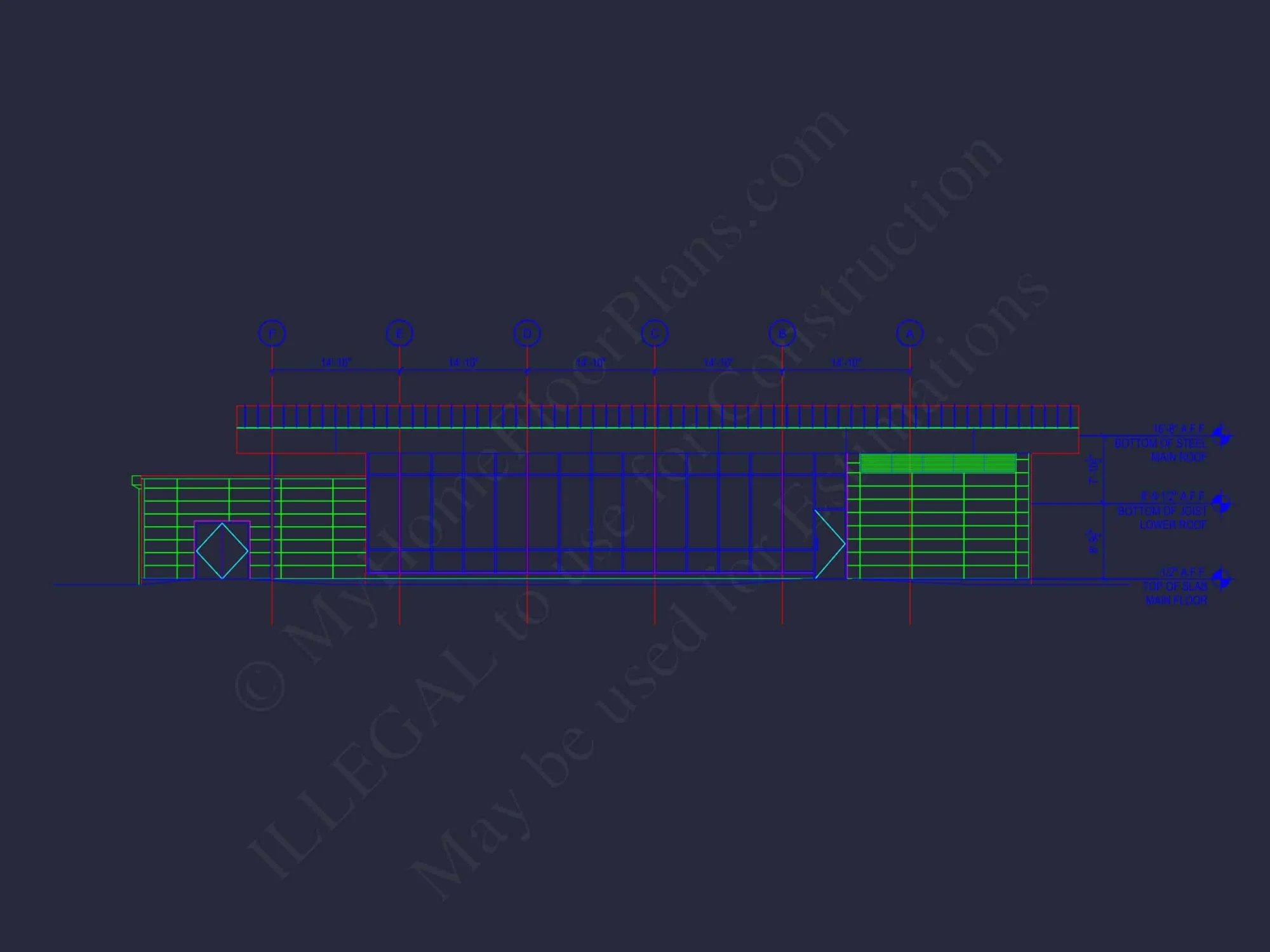 Modern Assembly Hall Floor Plan & CAD Architecture Design