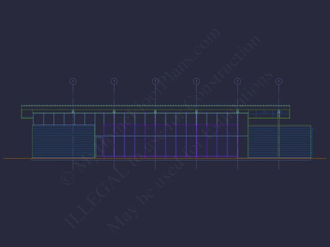 Modern Assembly Hall Floor Plan & CAD Architecture Design